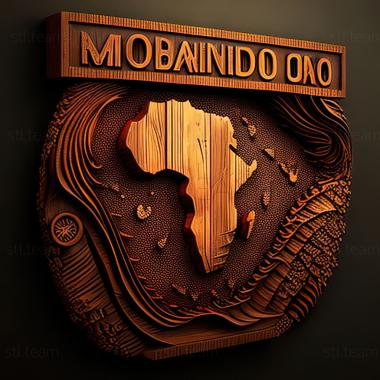 3D model Mozambique  Republic of Mozambique (STL)